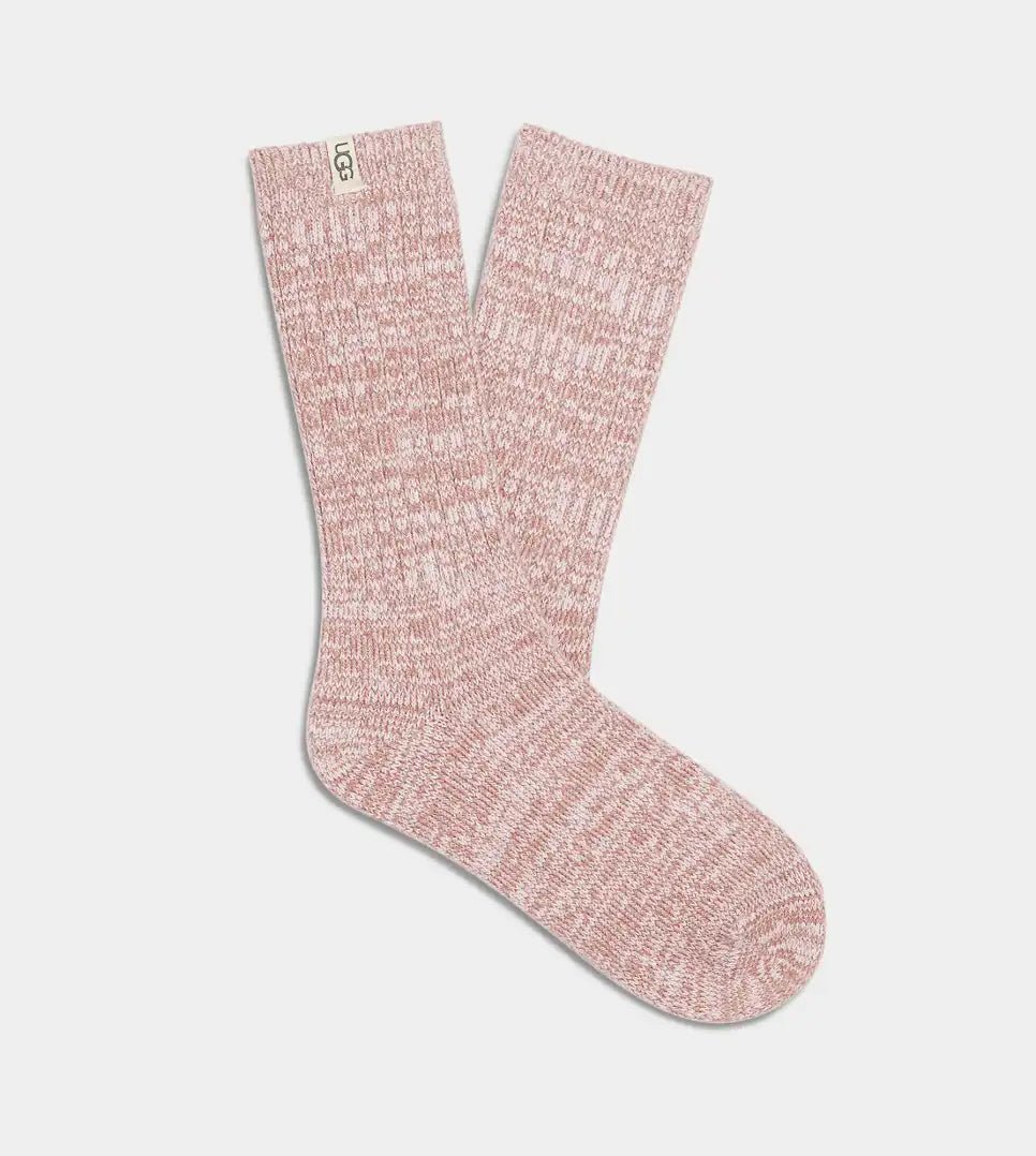 Ugg: Rib Knit Slouchy Crew Sock in Dusk - J. Cole ShoesUGGUgg: Rib Knit Slouchy Crew Sock in Dusk