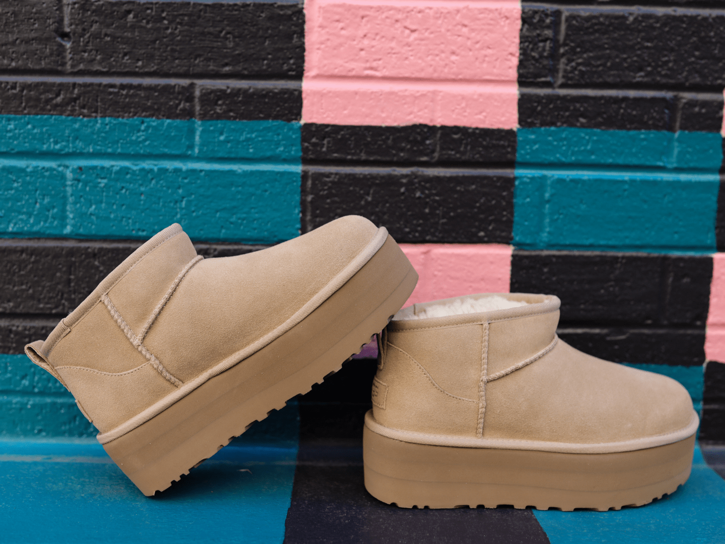 UGG: Ultra Mini Platform in Sand - J. Cole ShoesUGGUGG: Ultra Mini Platform in Sand