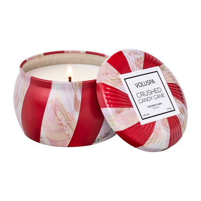 Voluspa: Crushed Candy Cane Mini Tin - J. Cole ShoesVOLUSPAVoluspa: Crushed Candy Cane Mini Tin