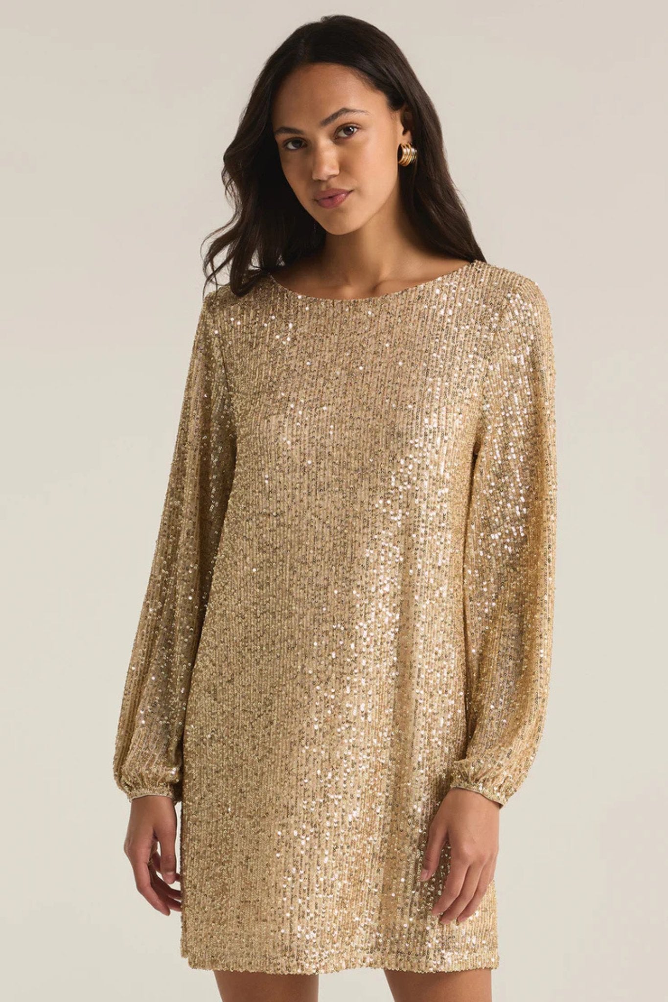 Z Supply: Andromeda Sequin Dress in Champagne - J. Cole ShoesZ SUPPLYZ Supply: Andromeda Sequin Dress in Champagne