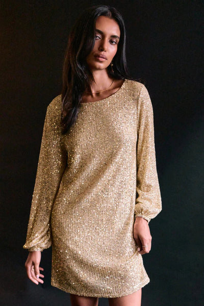 Z Supply: Andromeda Sequin Dress in Champagne - J. Cole ShoesZ SUPPLYZ Supply: Andromeda Sequin Dress in Champagne