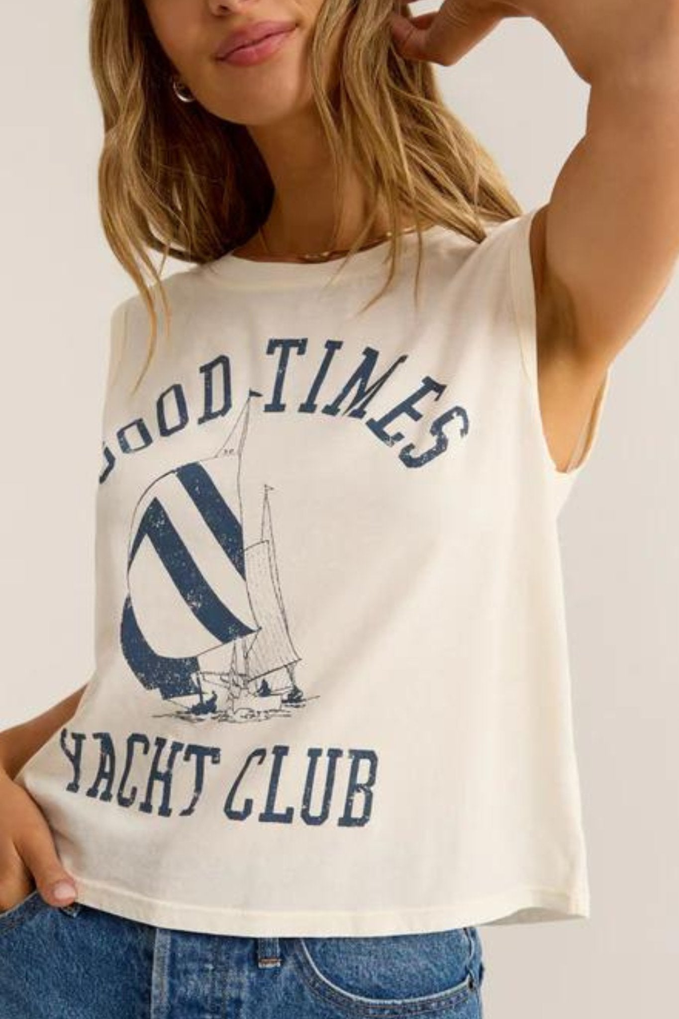 Z Supply: Good Times La Mer Tank in Sea Salt - J. Cole ShoesZ SUPPLYZ Supply: Good Times La Mer Tank in Sea Salt