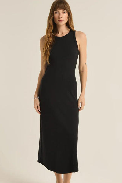 Z Supply: Goodwin Midi Dress in Black - J. Cole ShoesZ SUPPLYZ Supply: Goodwin Midi Dress in Black