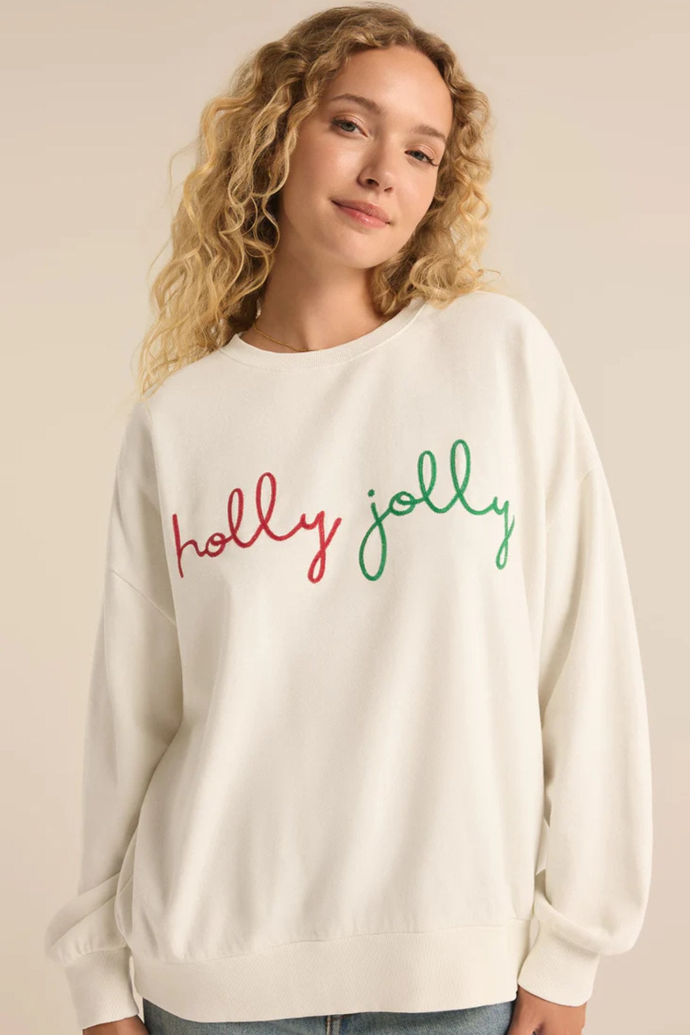 Z Supply: Holly Sunday Sweatshirt - J. Cole ShoesZ SUPPLYZ Supply: Holly Sunday Sweatshirt