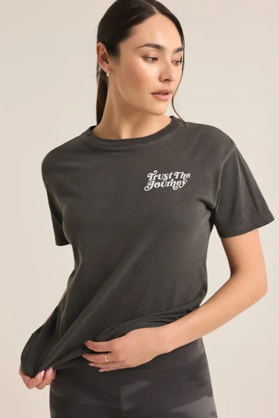 Z Supply: Journey Boyfriend Tee in Black Sand - J. Cole ShoesZ SUPPLYZ Supply: Journey Boyfriend Tee in Black Sand