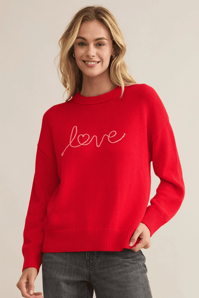 Z Supply: Love Notes Boyfriend Sweater - J. Cole ShoesZ SUPPLYZ Supply: Love Notes Boyfriend Sweater