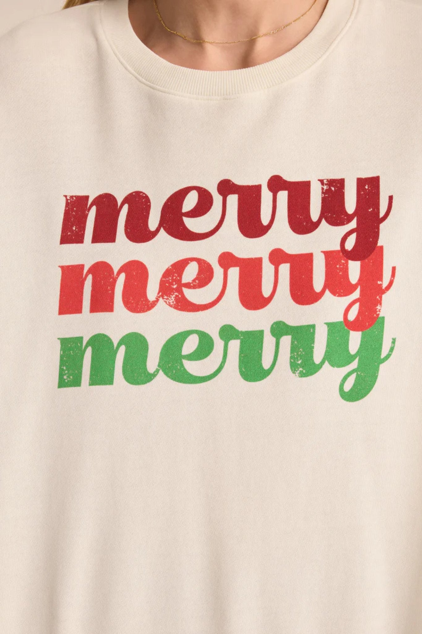 Z Supply: Merry Crewneck Sweatshirt - J. Cole ShoesZ SUPPLYZ Supply: Merry Crewneck Sweatshirt