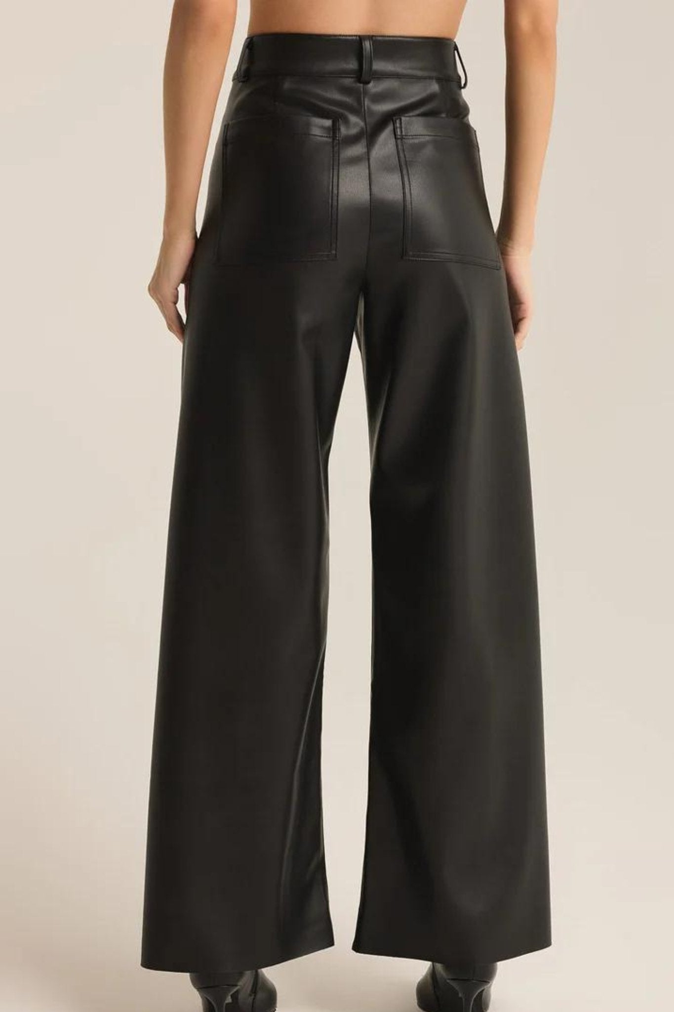 Z Supply: Rilynn Faux Leather Pant in Black - J. Cole ShoesZ SUPPLYZ Supply: Rilynn Faux Leather Pant in Black