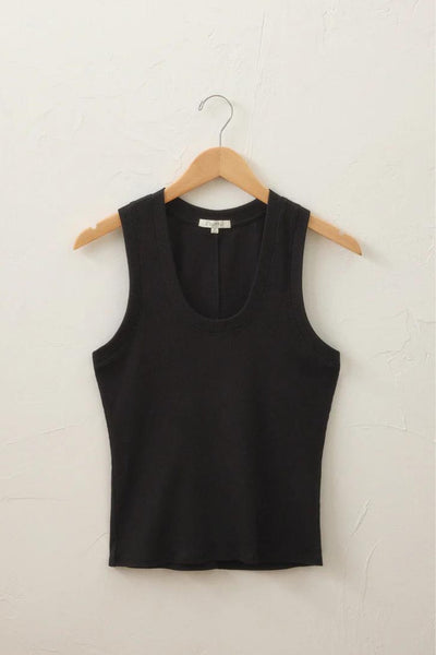 Z Supply: Sirena Rib Tank in Black - J. Cole ShoesZ SUPPLYZ Supply: Sirena Rib Tank in Black