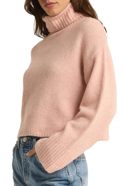 Z Supply: Ursa Sweater Top in Cashmere Pink - J. Cole ShoesZ SUPPLYZ Supply: Ursa Sweater Top in Cashmere Pink