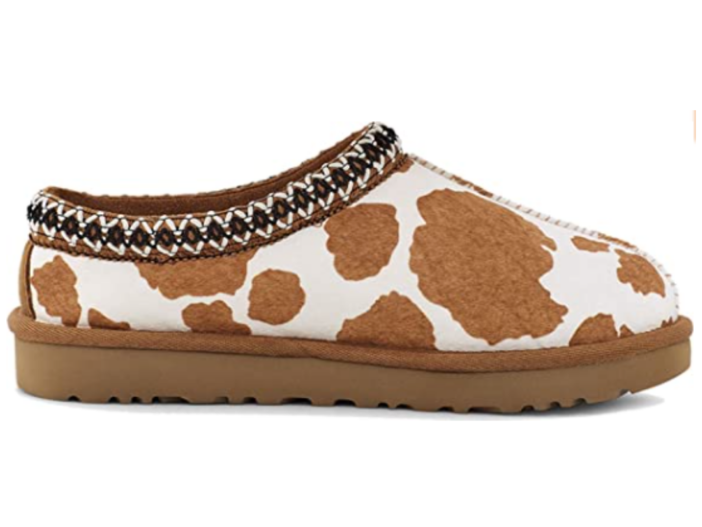 UGG: Tasman Cow Print in Sand - J. Cole ShoesUGG