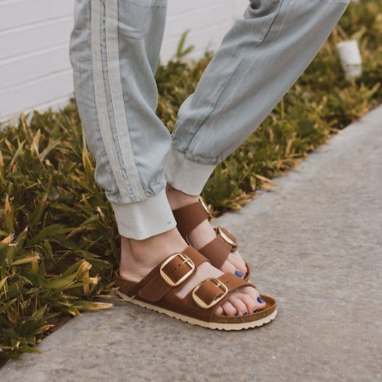 Birkenstock Big Buckle Arizona Cognac authentic Sandal