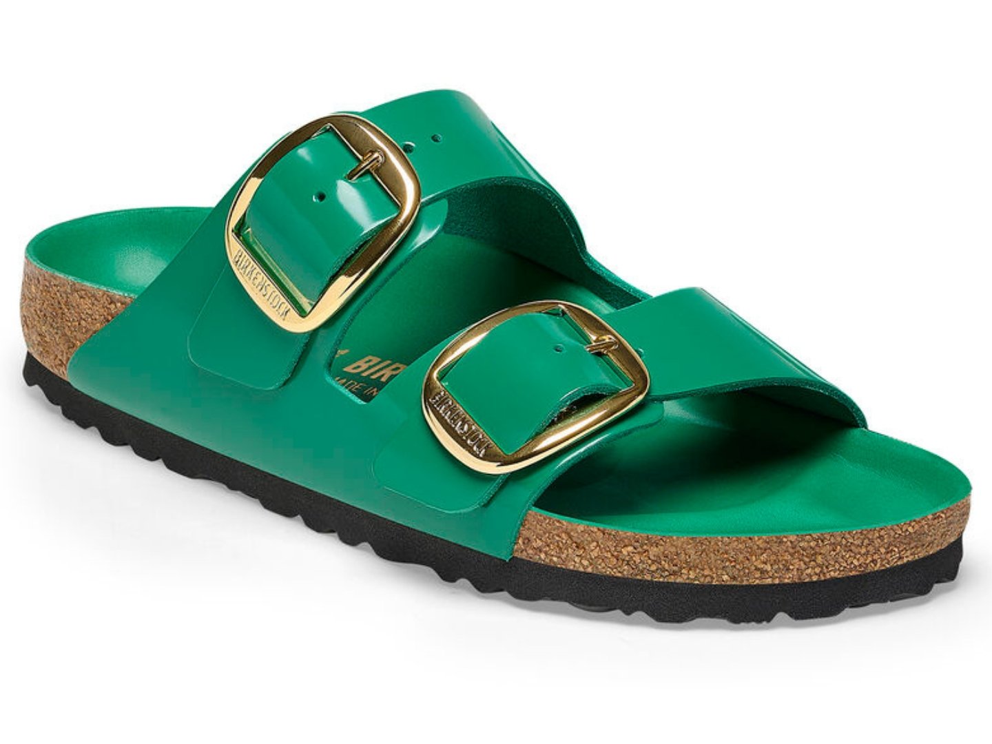 Birkenstock: Arizona Big Buckle High-Shine Digital Green - J. Cole ShoesBIRKENSTOCKBirkenstock: Arizona Big Buckle High-Shine Digital Green