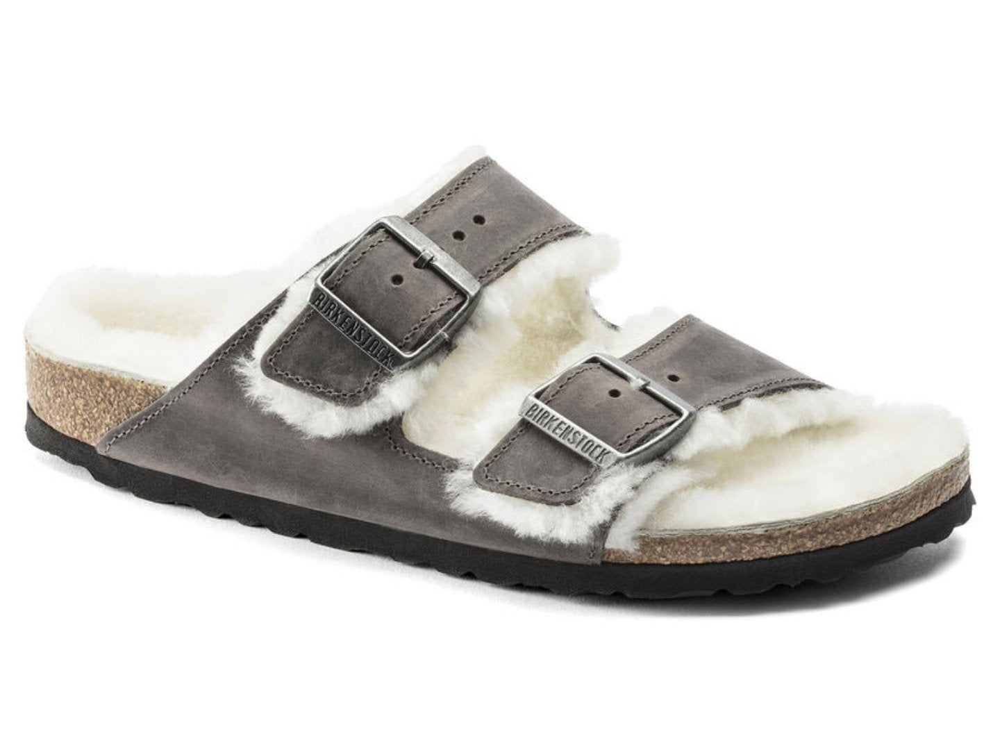 Birkenstock: Arizona Shearling in Iron - J. Cole ShoesBIRKENSTOCKBirkenstock: Arizona Shearling in Iron