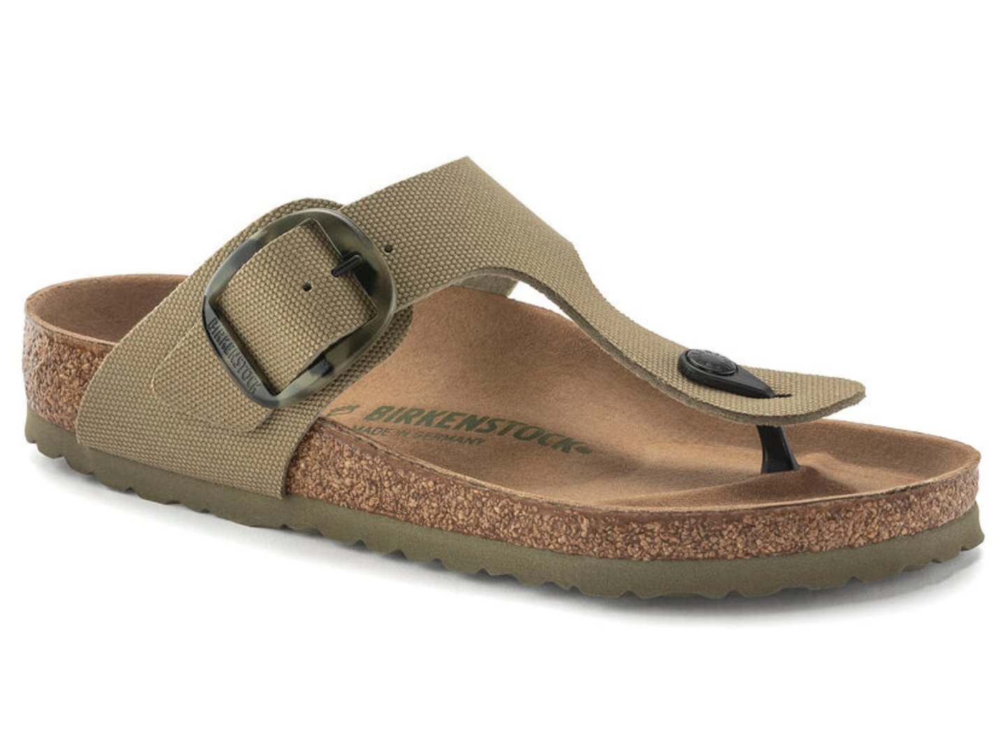 Birkenstock: Gizeh Big Buckle Faded Khaki - J. Cole ShoesBIRKENSTOCKBirkenstock: Gizeh Big Buckle Faded Khaki