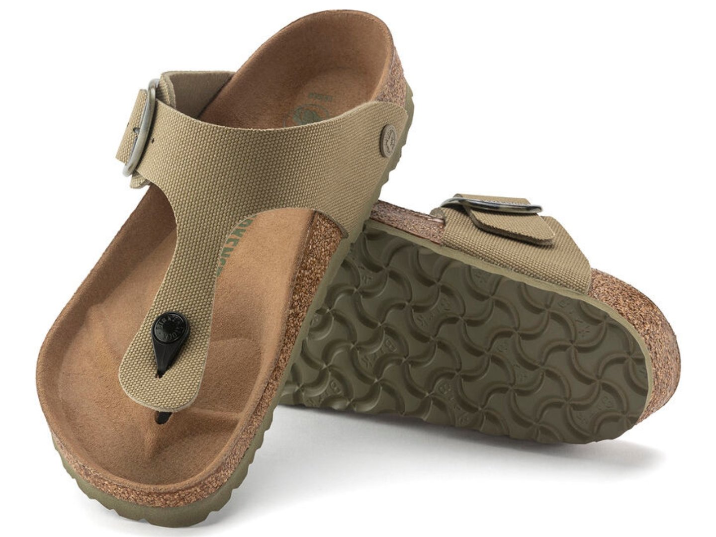 Birkenstock: Gizeh Big Buckle Faded Khaki - J. Cole ShoesBIRKENSTOCKBirkenstock: Gizeh Big Buckle Faded Khaki