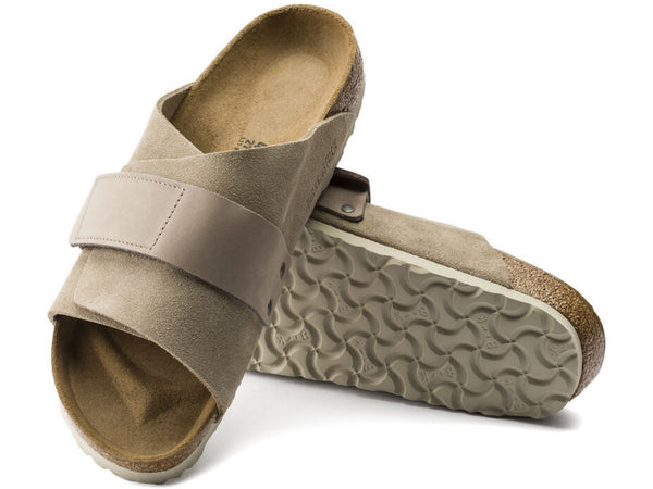 Birkenstock: Kyoto in Taupe Suede - J. Cole Shoes