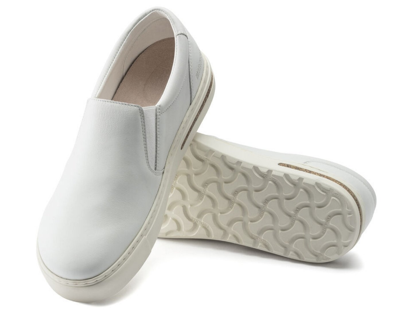 Birkenstock White Nurse Shoes Oswego Leather Slip-on Medical US Sz 11.5 EU  45 A+