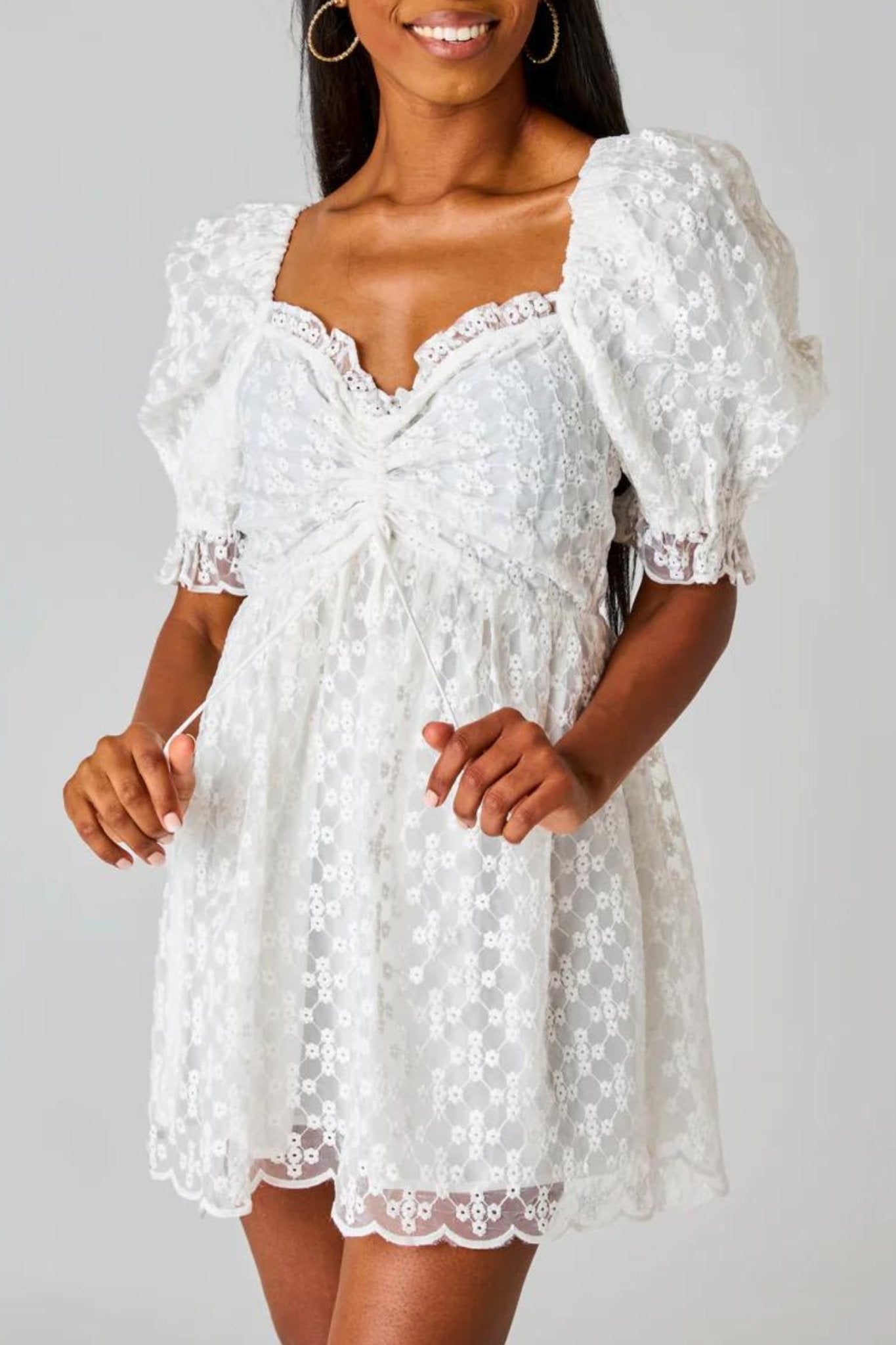 Buddylove: Colby Dress in Ivory Eyelet - J. Cole ShoesBUDDYLOVEBuddylove: Colby Dress in Ivory Eyelet