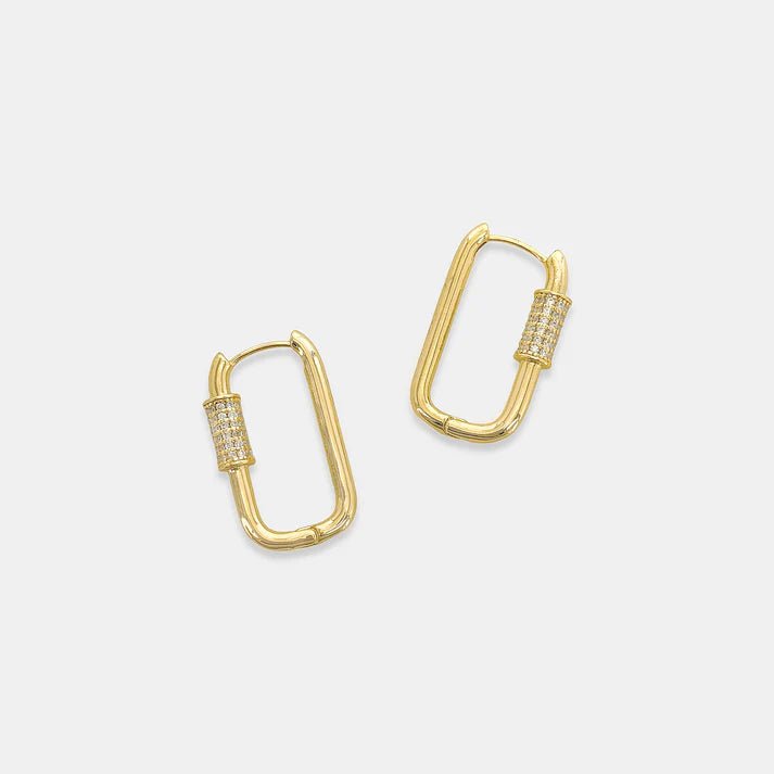 Carabiner Earrings LER225 - J. Cole ShoesOMG BlingsCarabiner Earrings LER225