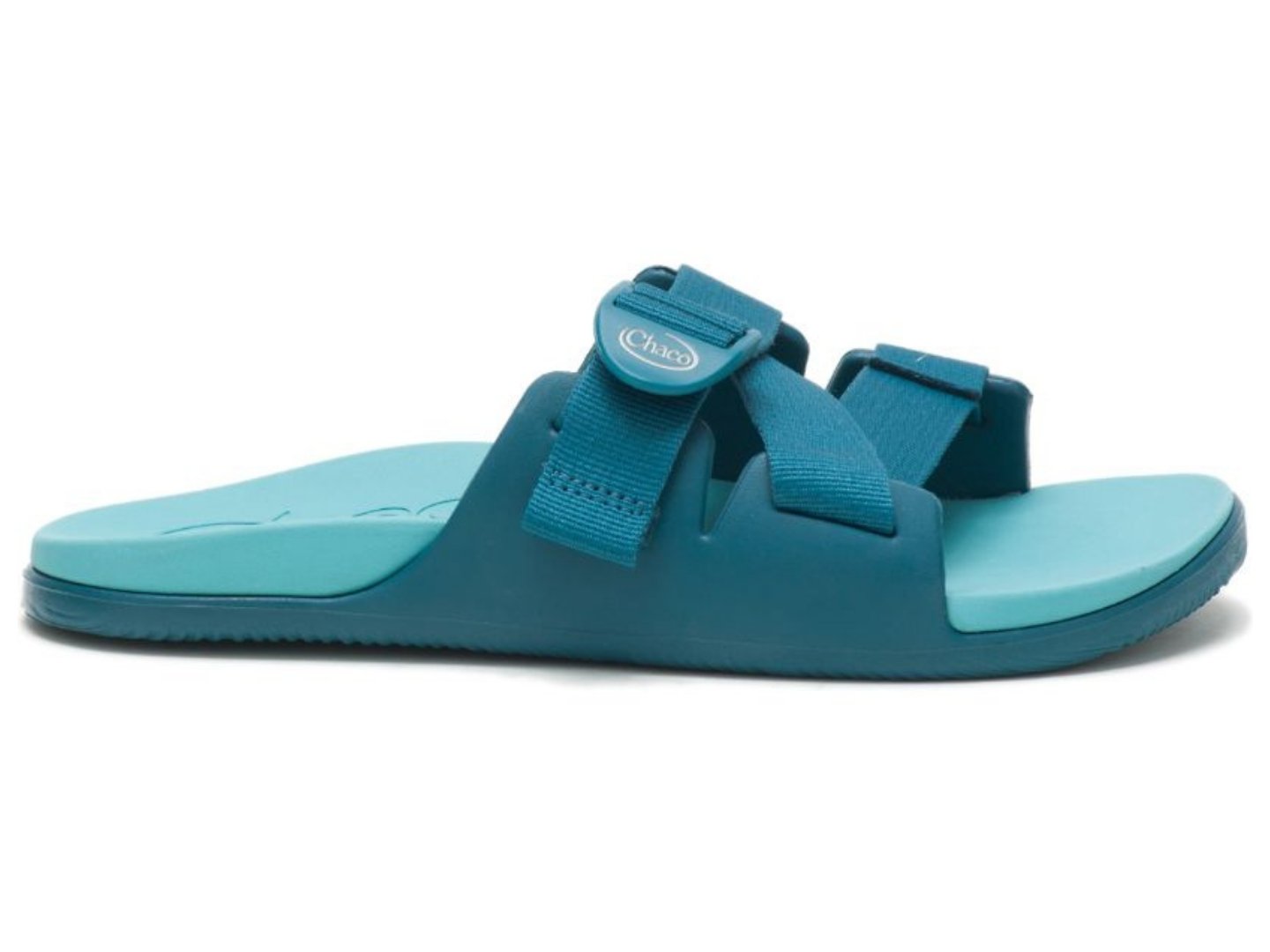 Chaco: Chillos Slide in Ocean Blue - J. Cole ShoesCHACO