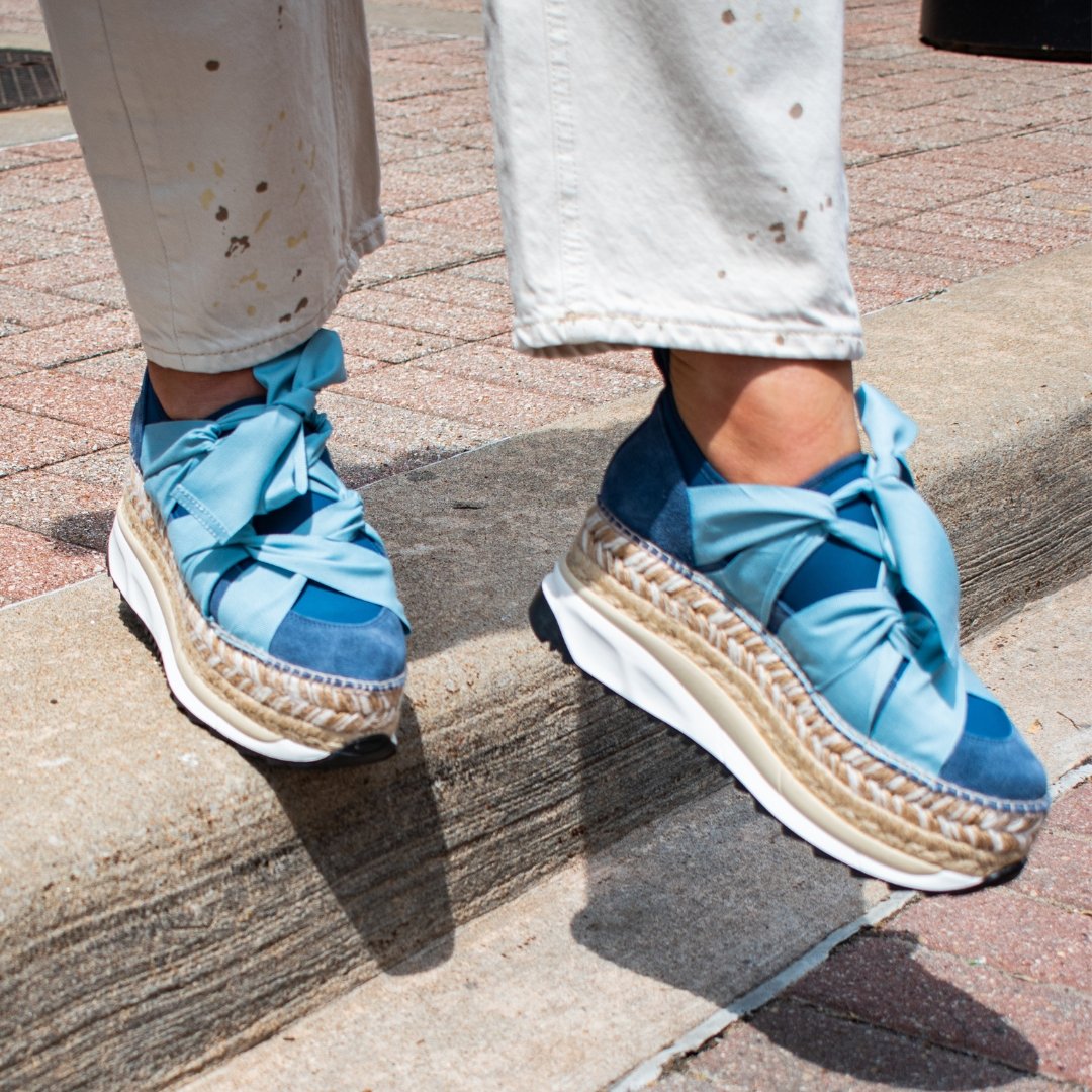 Chapmin Espadrille Double Platform Sneaker in Sailor - J. Cole ShoesFREE PEOPLEChapmin Espadrille Double Platform Sneaker in Sailor