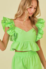 Double Trouble Ruffle Blouse - J. Cole ShoesDAY + MOONDouble Trouble Ruffle Blouse