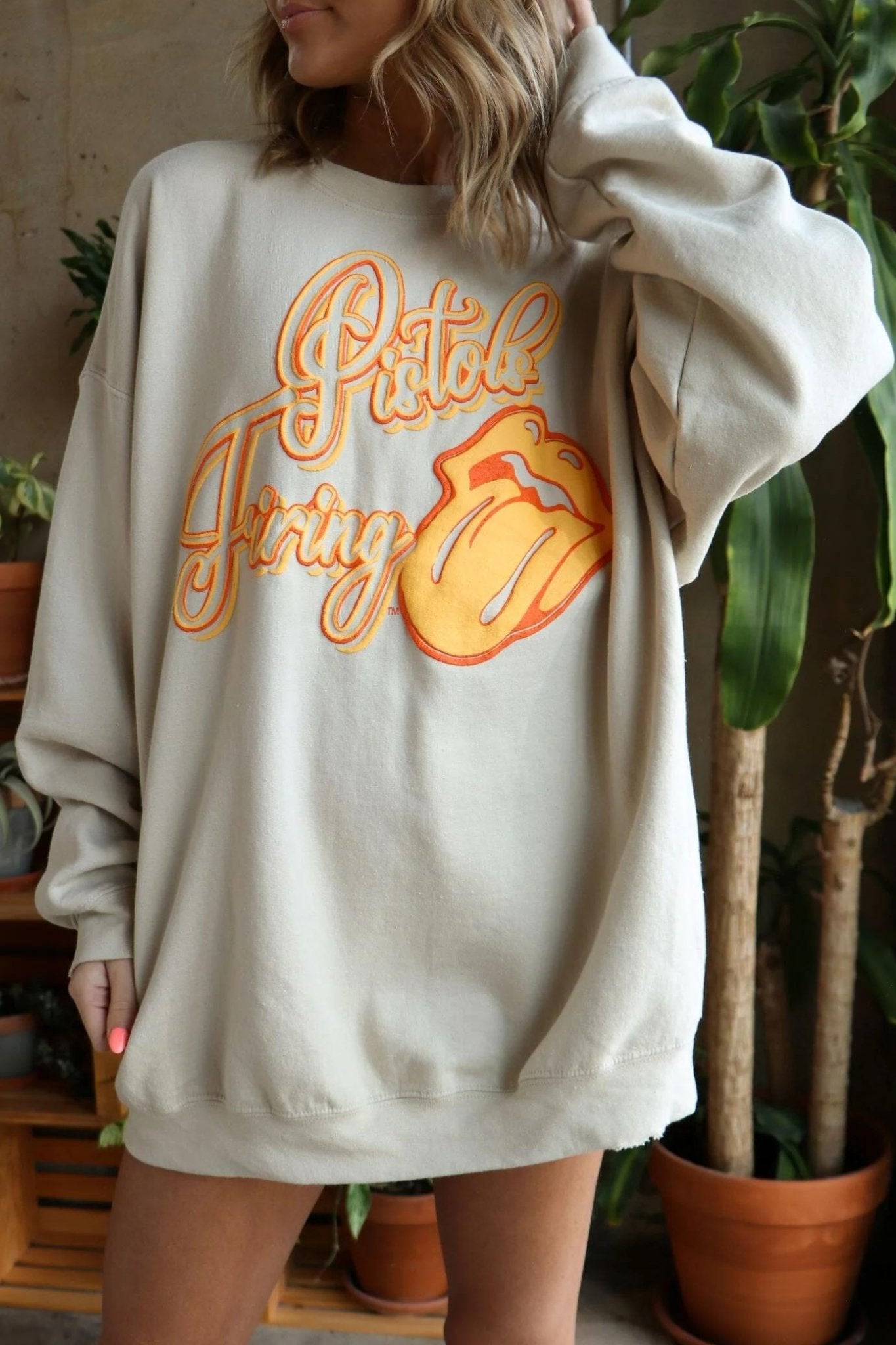 Livy Lu: OSU Malibu Puff Ink Thrifted Sweatshirt - J. Cole ShoesLivy LuLivy Lu: OSU Malibu Puff Ink Thrifted Sweatshirt