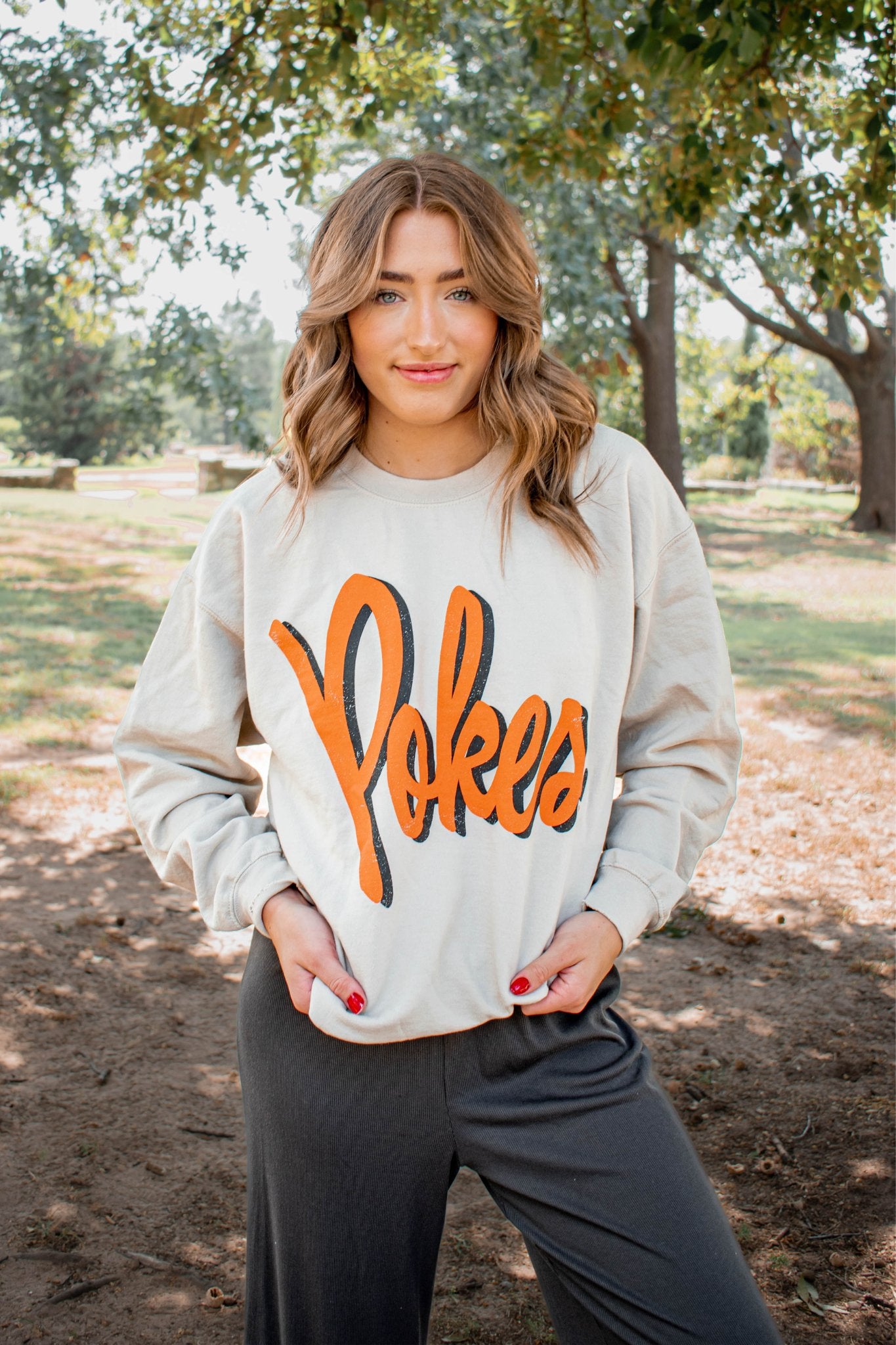 Livy Lu: Pokes Barbie Sweatshirt - J. Cole ShoesLIVY LULivy Lu: Pokes Barbie Sweatshirt