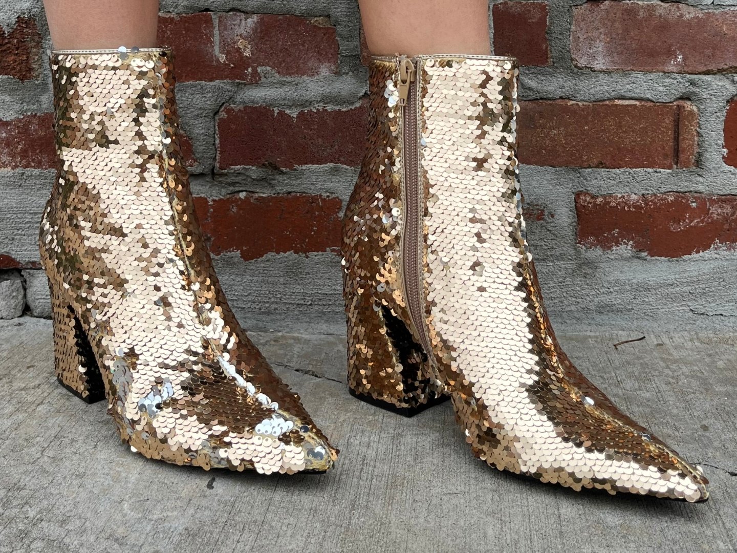 Madden girl rhinestone online booties