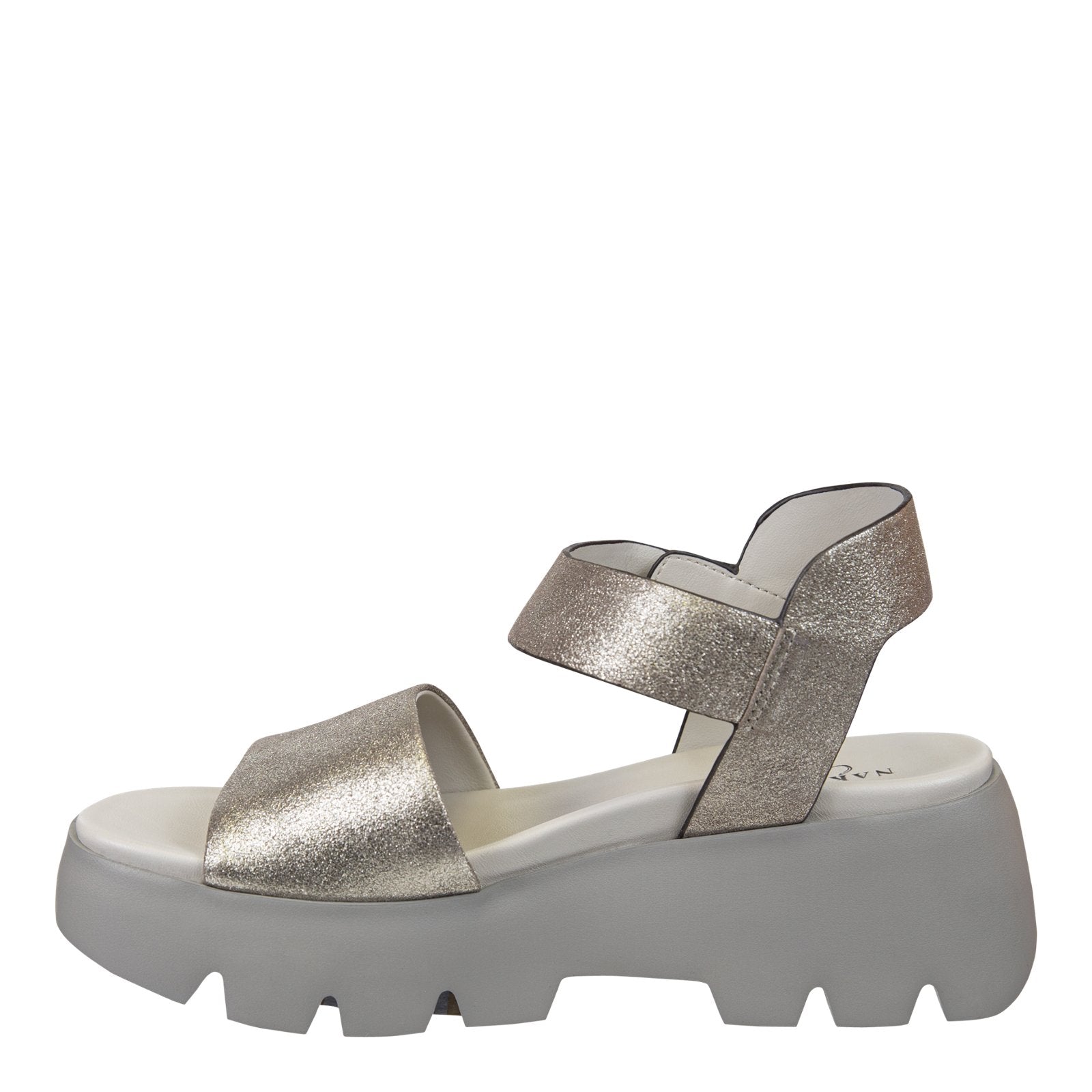 NAKED FEET - ALLOY in SILVER Platform Sandals - J. Cole ShoesNAKED FEETNAKED FEET - ALLOY in SILVER Platform Sandals