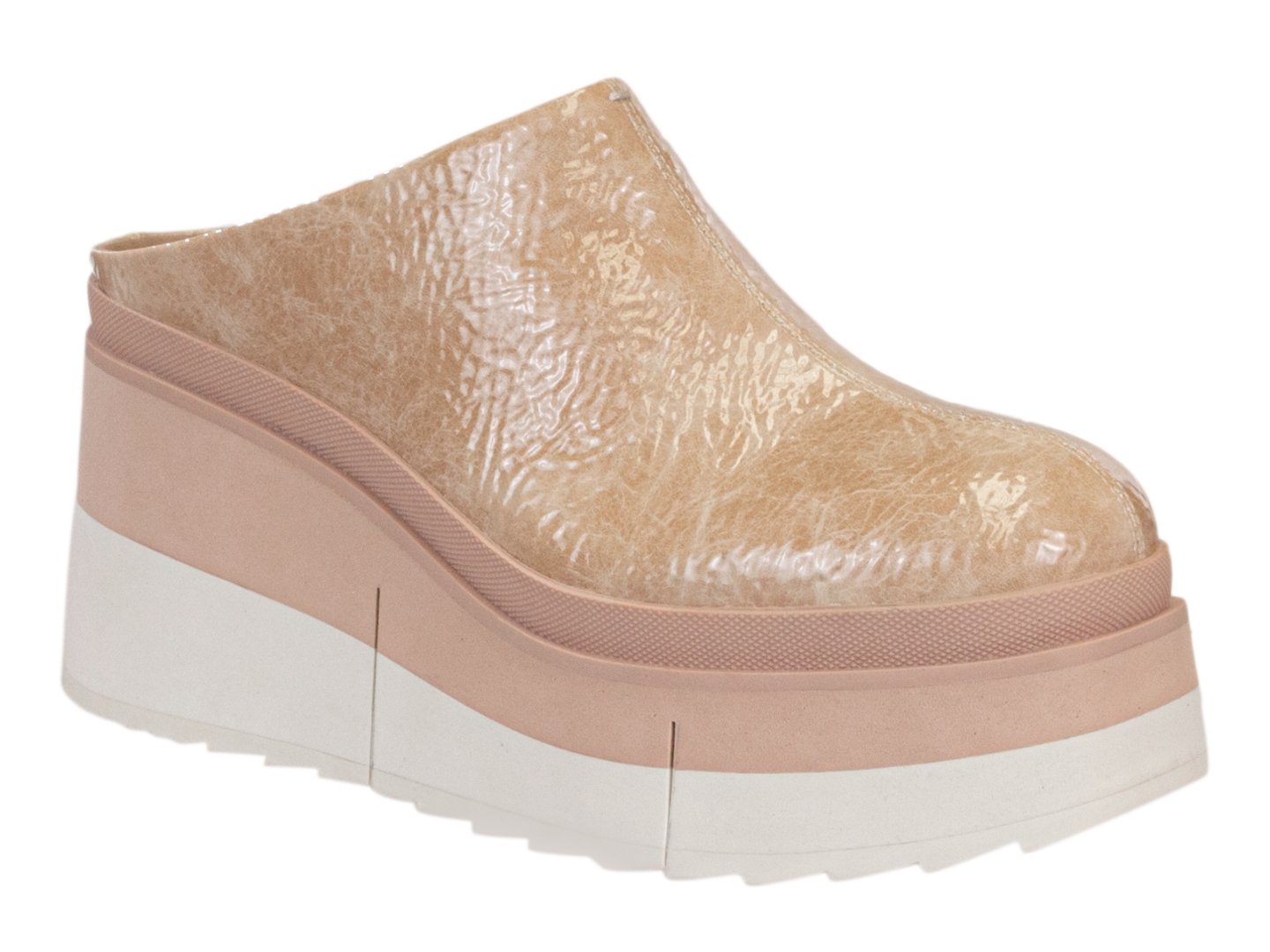 NAKED FEET: COACH in BEIGE Platform Clogs - J. Cole ShoesNAKED FEETNAKED FEET: COACH in BEIGE Platform Clogs