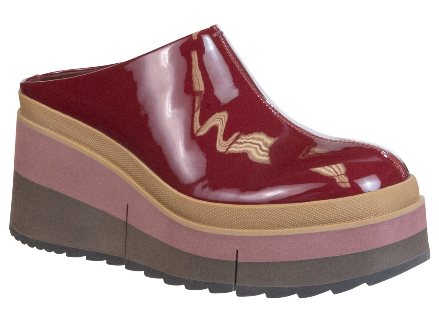 Naked Feet: COACH in DEEP RED Platform Clogs - J. Cole ShoesNAKED FEETNaked Feet: COACH in DEEP RED Platform Clogs