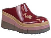 Naked Feet: COACH in DEEP RED Platform Clogs - J. Cole ShoesNAKED FEETNaked Feet: COACH in DEEP RED Platform Clogs