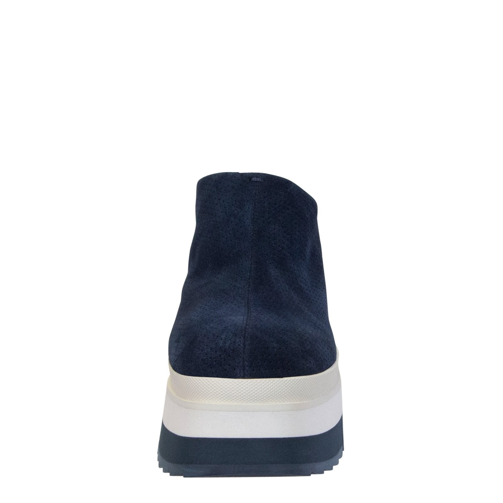 NAKED FEET: COACH in NAVY Platform Clogs - J. Cole ShoesNAKED FEETNAKED FEET: COACH in NAVY Platform Clogs