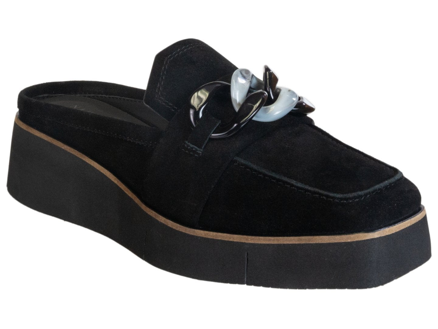 Naked Feet: ELECT in BLACK SUEDE Platform Mules - J. Cole ShoesNAKED FEETNaked Feet: ELECT in BLACK SUEDE Platform Mules