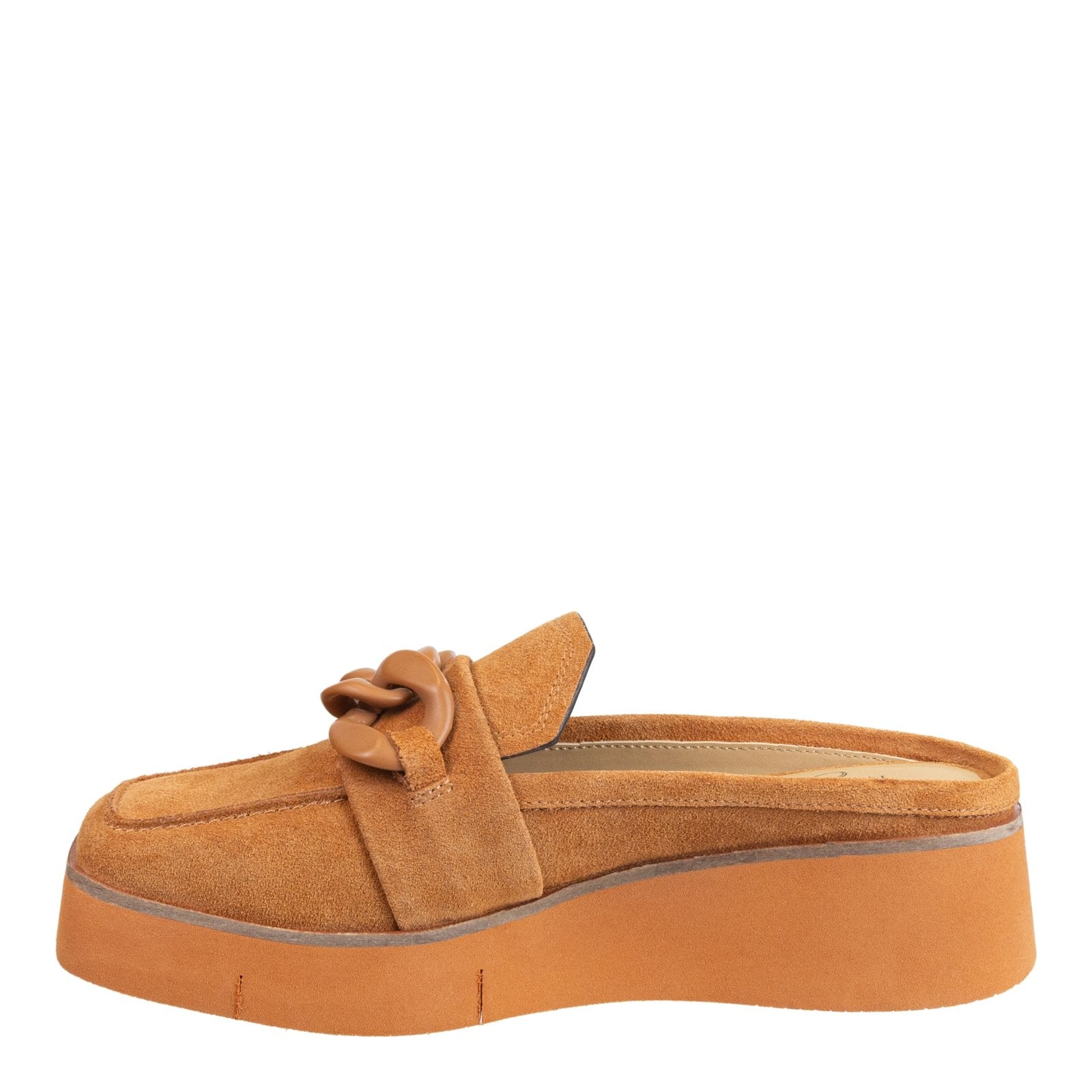 Naked Feet: ELECT in CAMEL Platform Mules - J. Cole ShoesNAKED FEETNaked Feet: ELECT in CAMEL Platform Mules