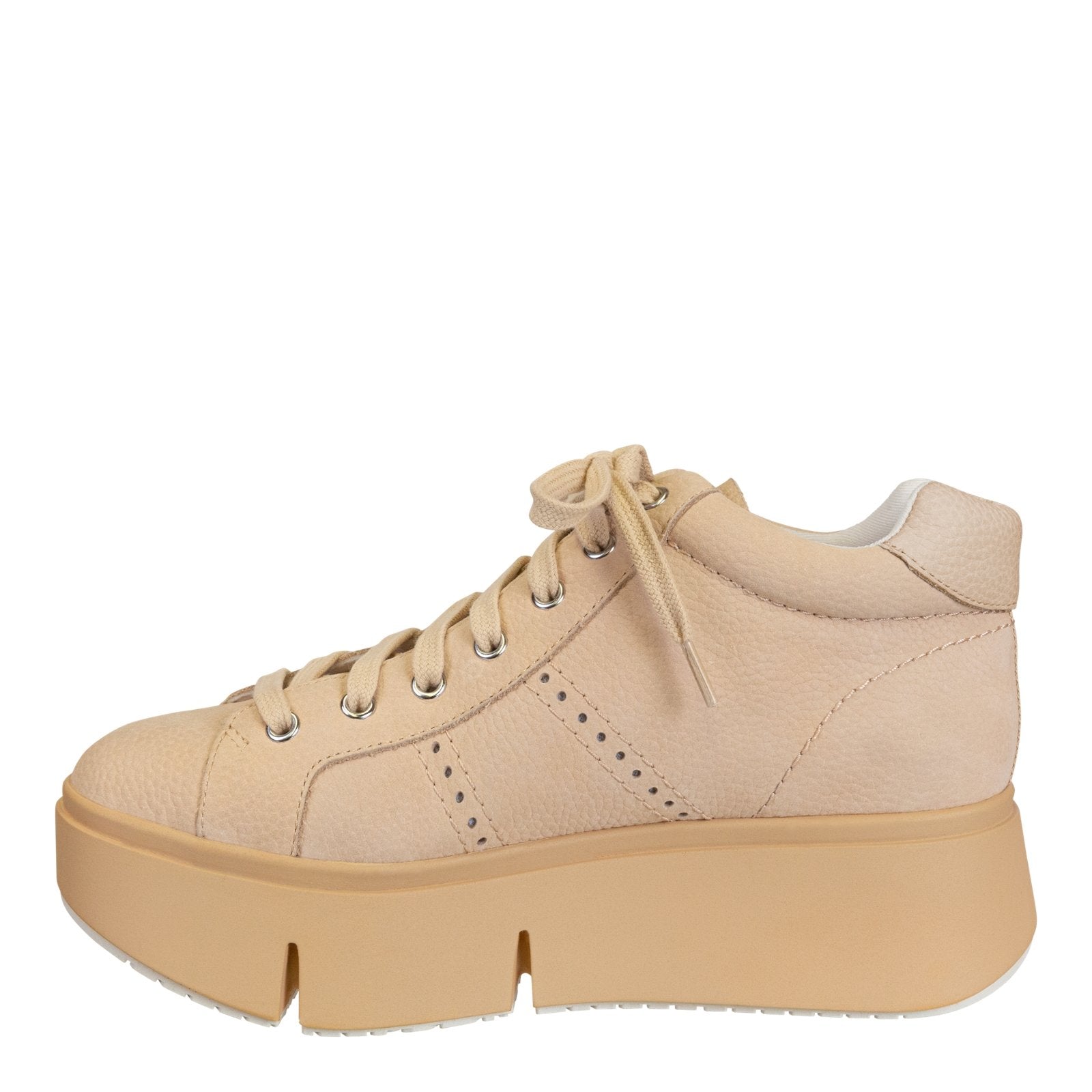 NAKED FEET - ESSEX in BEIGE Platform High Top Sneakers - J. Cole ShoesNAKED FEETNAKED FEET - ESSEX in BEIGE Platform High Top Sneakers