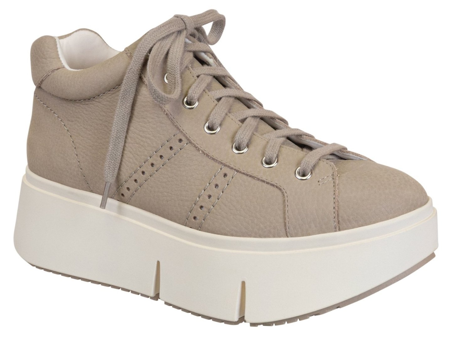 Naked Feet: ESSEX in GREIGE Platform High Top Sneakers - J. Cole ShoesNAKED FEETNaked Feet: ESSEX in GREIGE Platform High Top Sneakers