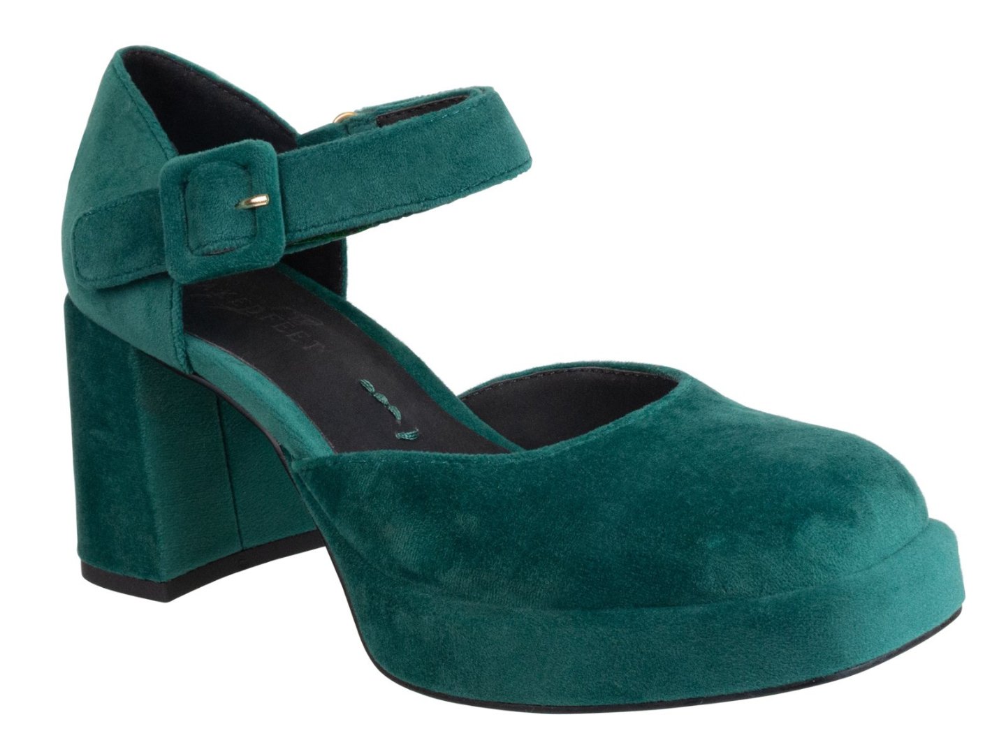 NAKED FEET - ESTONIA in EMERALD Heeled Clogs - J. Cole ShoesNAKED FEETNAKED FEET - ESTONIA in EMERALD Heeled Clogs