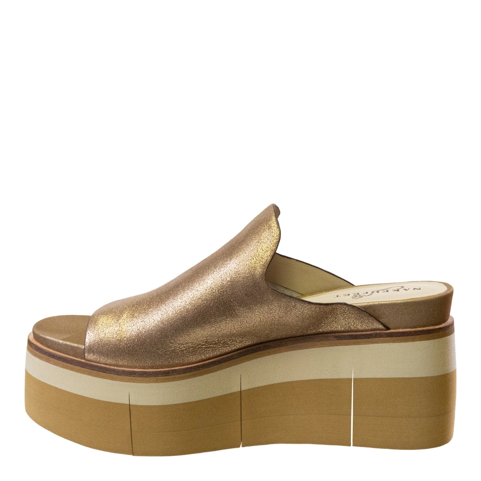 NAKED FEET - FLOW in GOLD Platform Sandals - J. Cole ShoesNAKED FEETNAKED FEET - FLOW in GOLD Platform Sandals