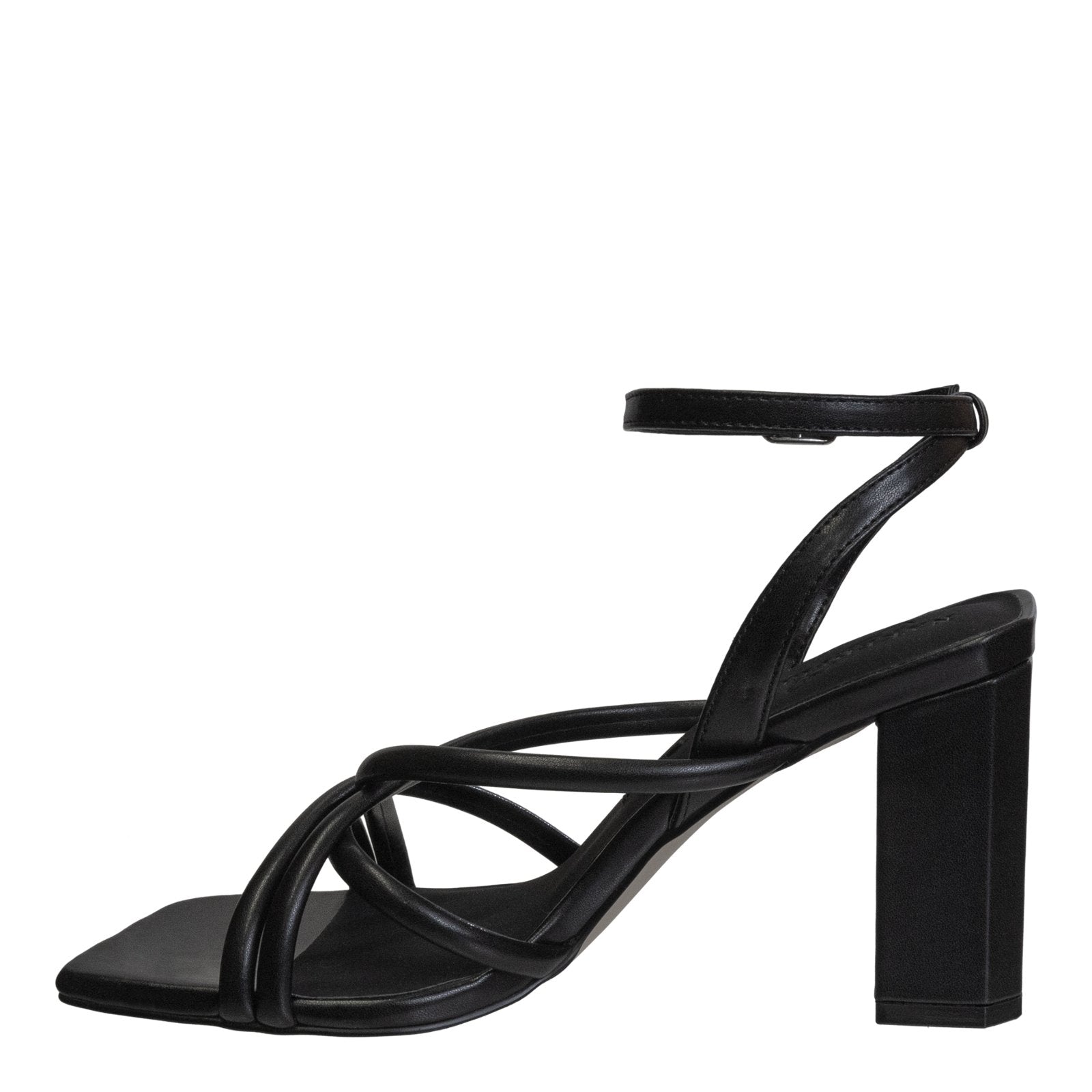 Naked Feet: MOOD in BLACK Heeled Sandals - J. Cole ShoesNAKED FEETNaked Feet: MOOD in BLACK Heeled Sandals