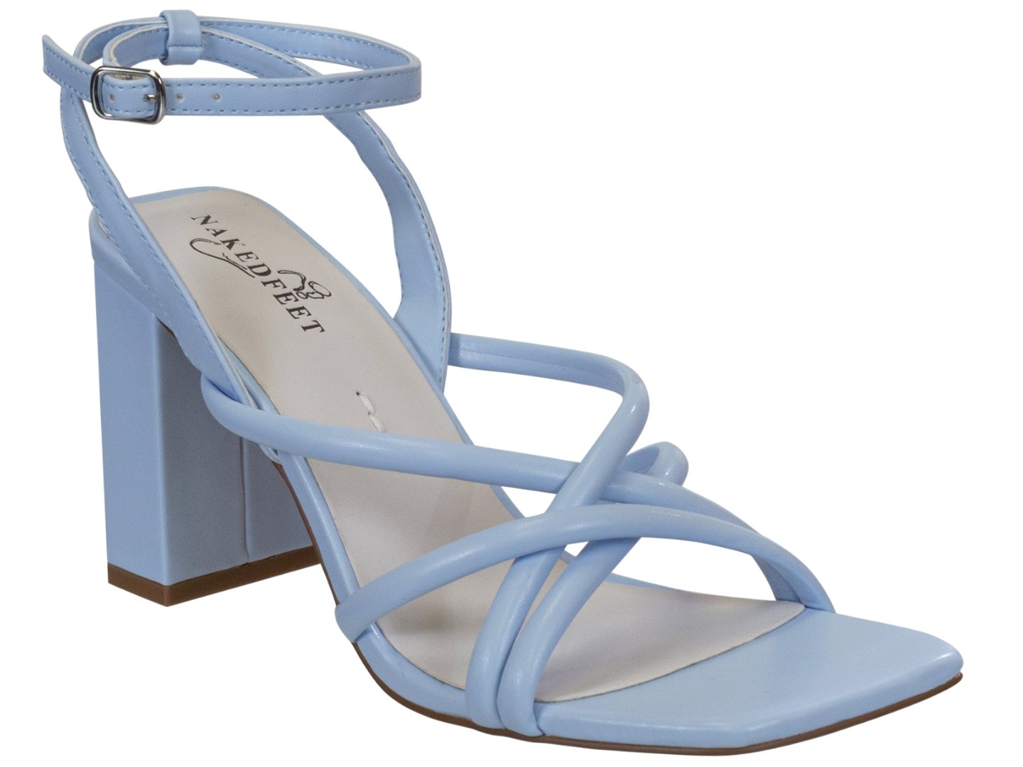 Naked Feet: MOOD in LIGHT BLUE Heeled Sandals - J. Cole ShoesNAKED FEETNaked Feet: MOOD in LIGHT BLUE Heeled Sandals