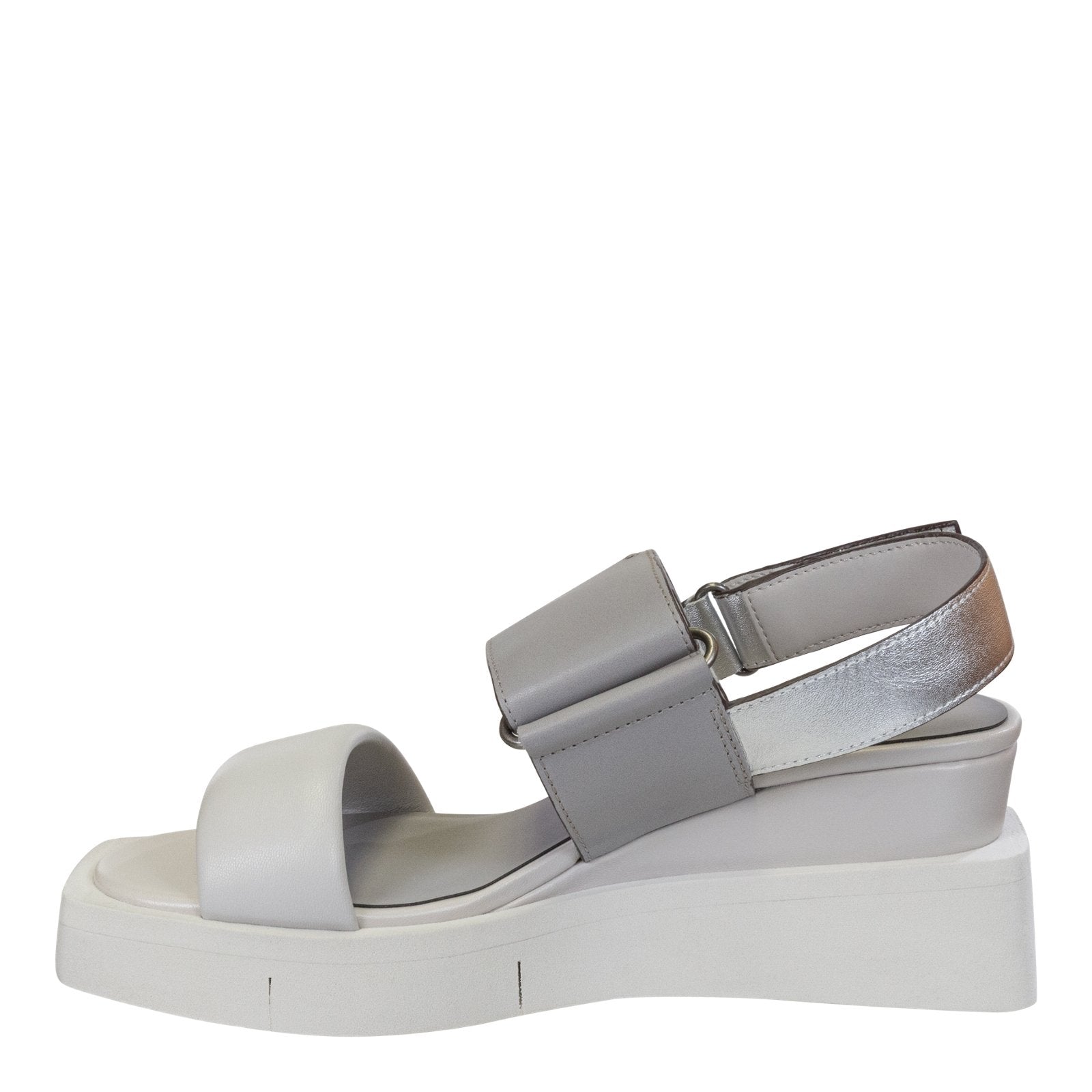 Naked Feet: PARADOX in GREY Wedge Sandals - J. Cole ShoesNAKED FEETNaked Feet: PARADOX in GREY Wedge Sandals