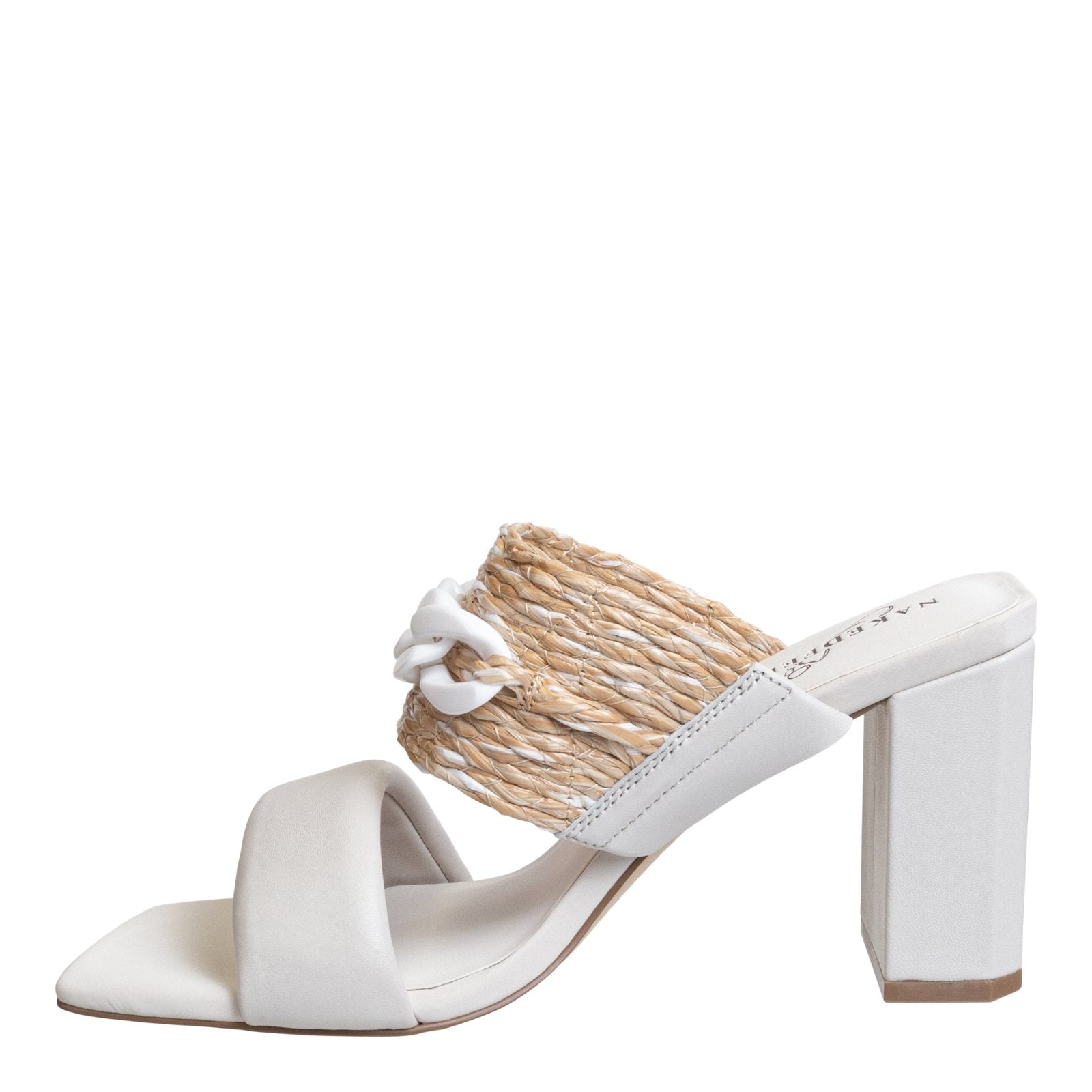 NAKED FEET - PROPRIETY in RAFFIA Heeled Sandals - J. Cole ShoesNAKED FEETNAKED FEET - PROPRIETY in RAFFIA Heeled Sandals