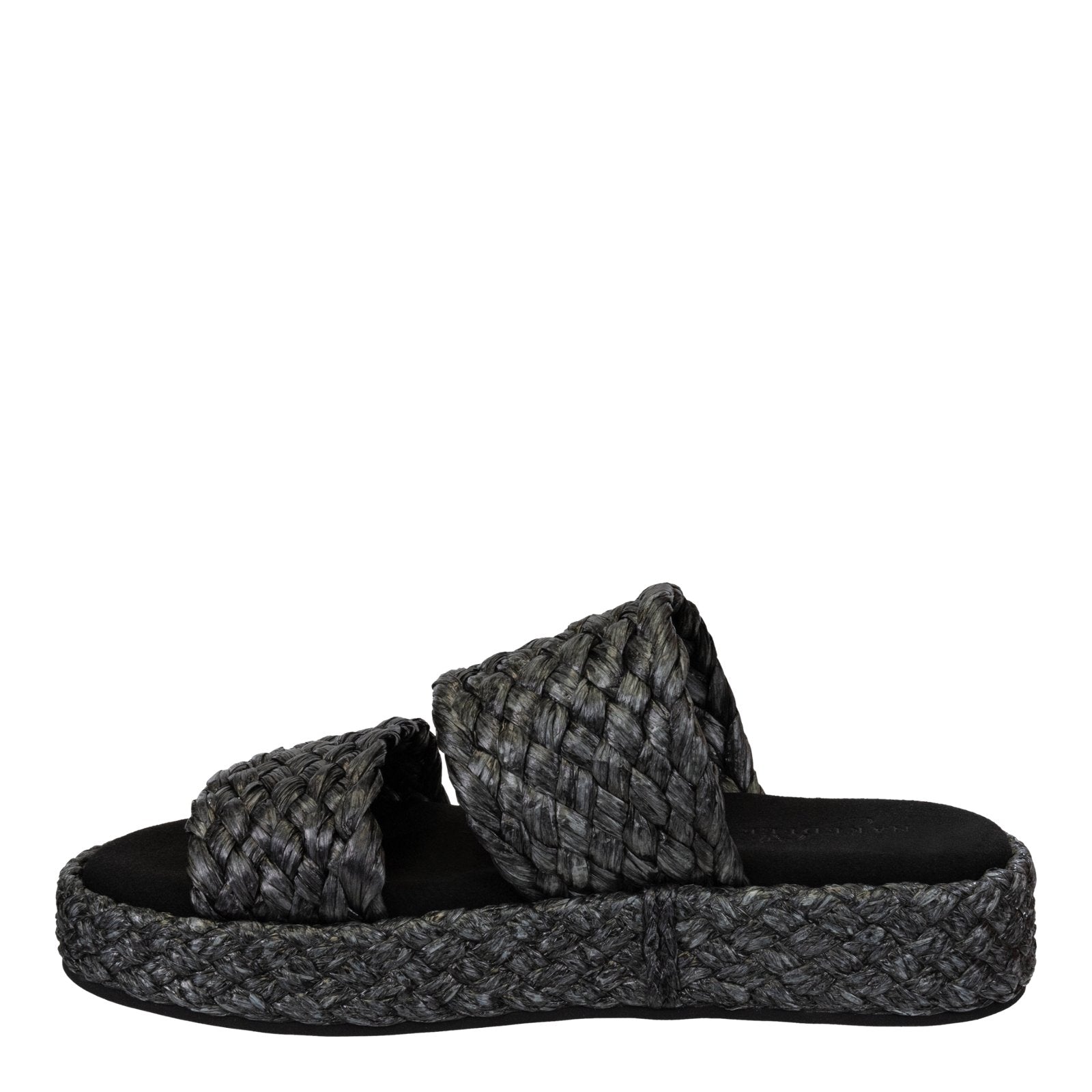 Naked Feet: SANTORINI in BLACK Espadrille Sandals - J. Cole ShoesNAKED FEETNaked Feet: SANTORINI in BLACK Espadrille Sandals