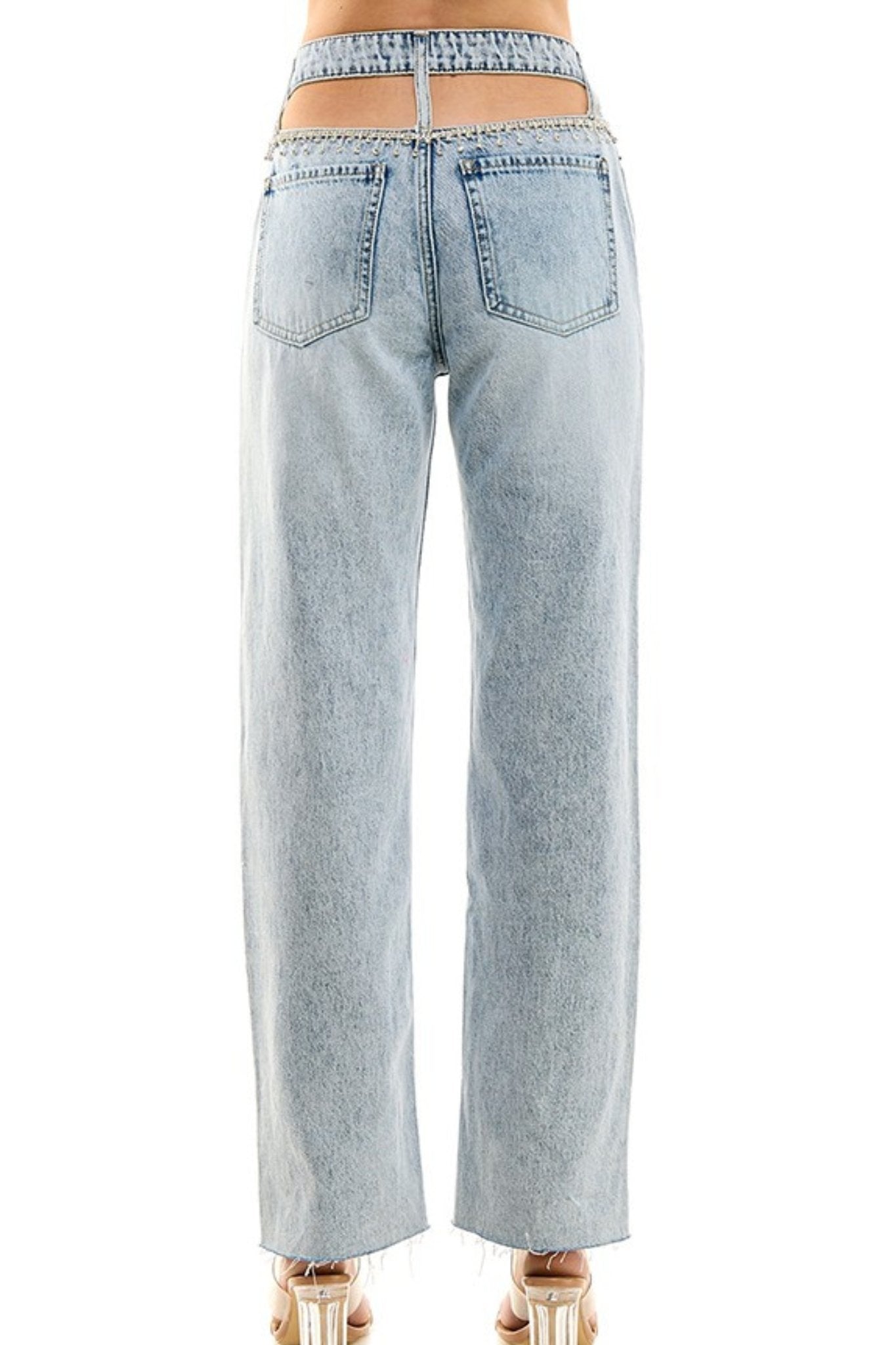 Ombre Rhinestone Jean - J. Cole ShoesON TWELFTHOmbre Rhinestone Jean