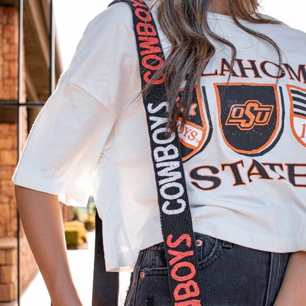 Oklahoma State University Go Cowboys Reversible Adjustable Purse Strap OSU  Game Days