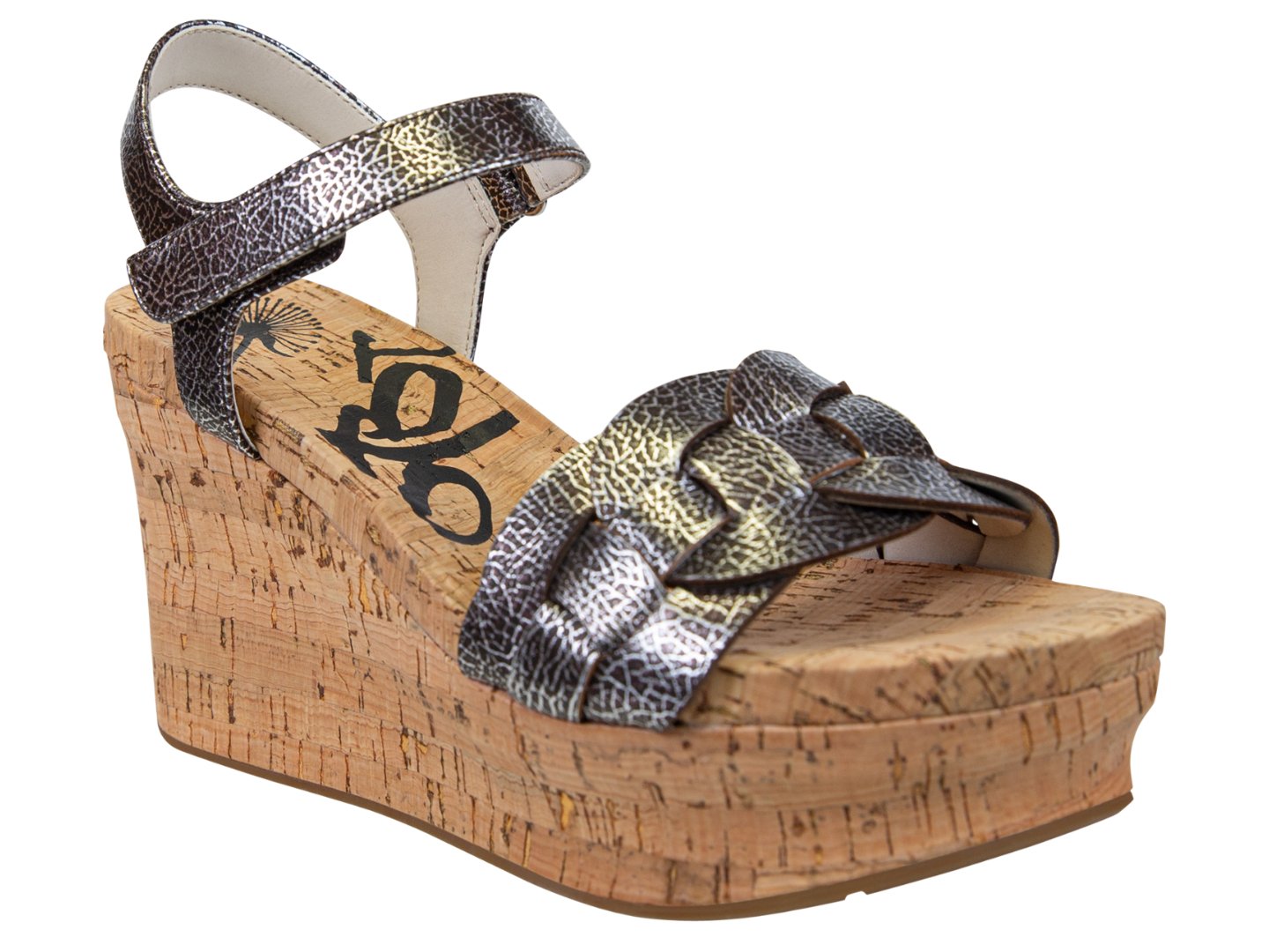 OTBT: CHARLESTON in SILVER Wedge Sandals - J. Cole ShoesOTBTOTBT: CHARLESTON in SILVER Wedge Sandals