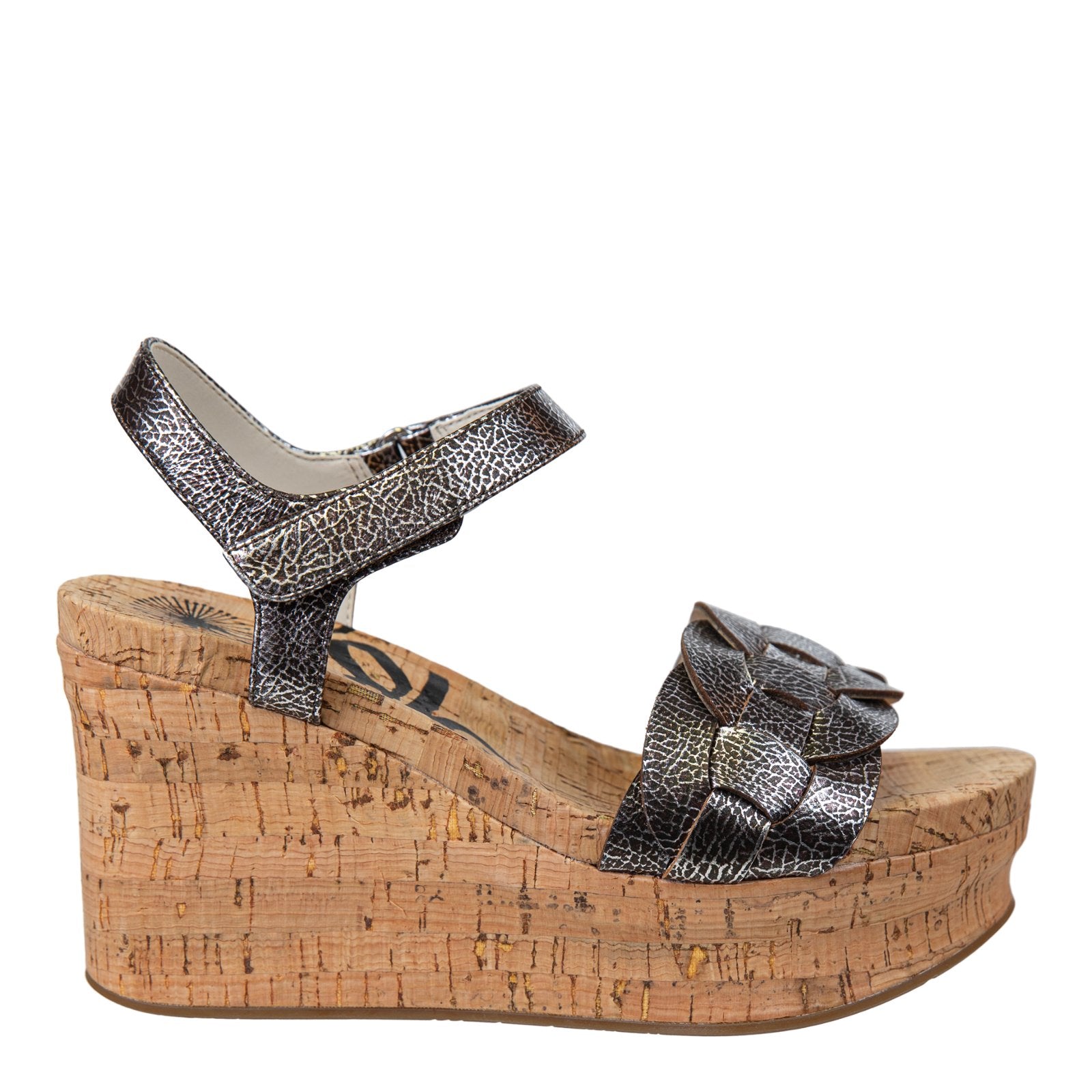 OTBT: CHARLESTON in SILVER Wedge Sandals - J. Cole ShoesOTBTOTBT: CHARLESTON in SILVER Wedge Sandals